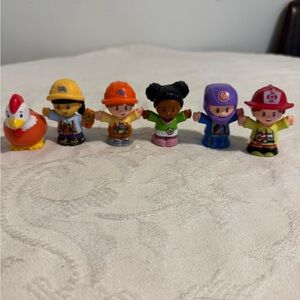 Little People Mattel 2016 2019 chicken construction girl race car driver fireman